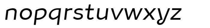 Aleksa Italic Font LOWERCASE