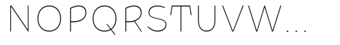 Aleksa Thin Font UPPERCASE