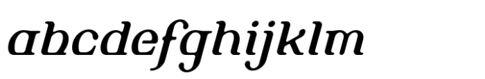 Alembic One Regular Italic Font LOWERCASE