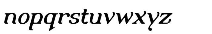 Alembic One Regular Italic Font LOWERCASE