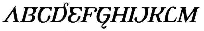 Alembic Two Italic Font UPPERCASE