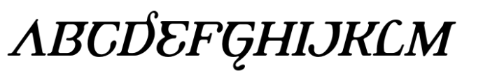 Alembic Two Regular Italic Font UPPERCASE