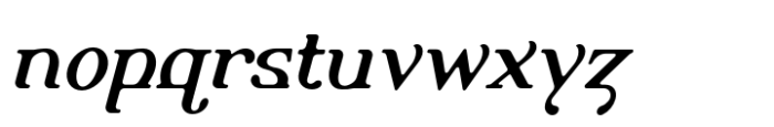 Alembic Two Regular Italic Font LOWERCASE