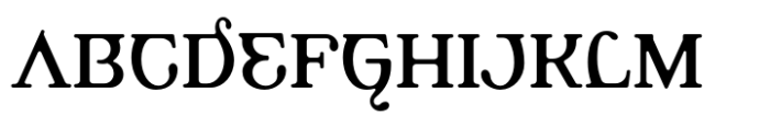 Alembic Two Regular Font UPPERCASE