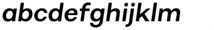 Alergia Grotesk Wide Semi Bold Italic Font LOWERCASE