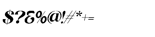 Alerino Oblique Font OTHER CHARS
