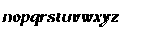 Alerino Oblique Font LOWERCASE