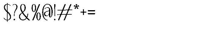 Alestiqua Font OTHER CHARS