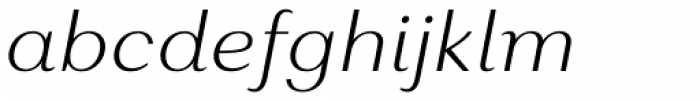Alethia Pro Extra Light Italic Font LOWERCASE