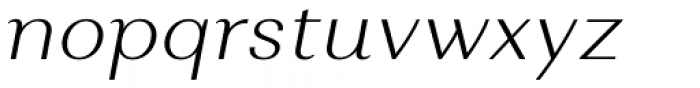 Alethia Pro Extra Light Italic Font LOWERCASE
