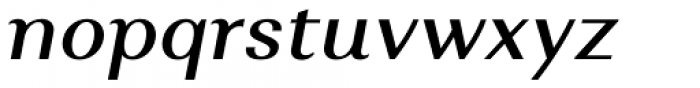 Alethia Pro Medium Italic Font LOWERCASE