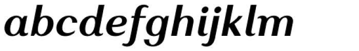 Alethia Pro Semi Bold Italic Font LOWERCASE