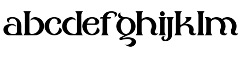 Aletriat Regular Font LOWERCASE