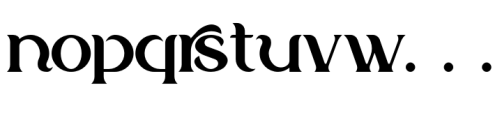 Aletriat Regular Font LOWERCASE