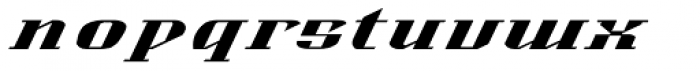 Alexander Std Bold Oblique Font LOWERCASE
