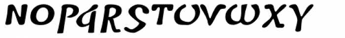 Alexandria Bold Italic Font LOWERCASE
