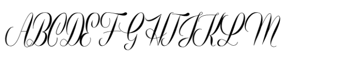 Alexandria Eschate Script Font UPPERCASE
