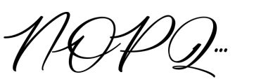 Alexandria Signature Regular Font UPPERCASE