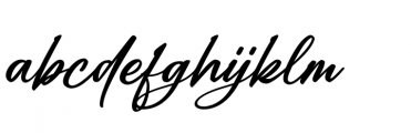 Alexandria Signature Regular Font LOWERCASE