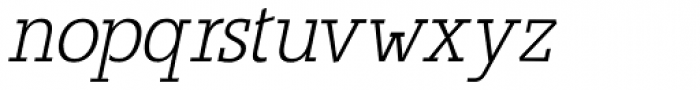 Alexandrya Italic Font LOWERCASE