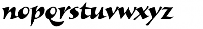 Alexia Bold Italic Font LOWERCASE