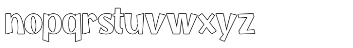 Aleygo Outline Font LOWERCASE