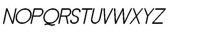 Alfaza Italic Regular Font UPPERCASE