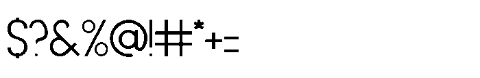 Alfaza Regular Font OTHER CHARS