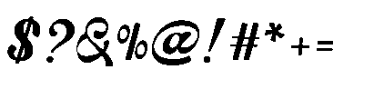 Alfino Script Font OTHER CHARS