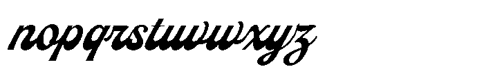 Alfondale Font LOWERCASE