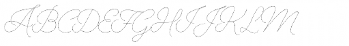 Alfons Script Thin Font UPPERCASE