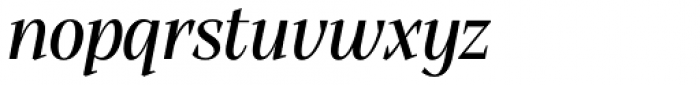 Alga Medium Italic Font LOWERCASE