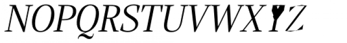 Alga Regular Italic Font UPPERCASE