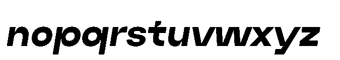 Algan Black Italic Font LOWERCASE