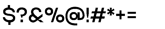 Algan Bold Font OTHER CHARS