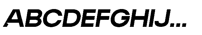 Algan Extra Black Italic Font UPPERCASE