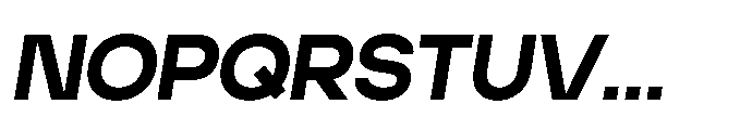 Algan Extra Black Italic Font UPPERCASE