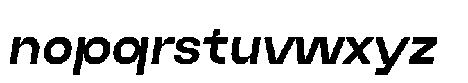 Algan Extra Bold Italic Font LOWERCASE
