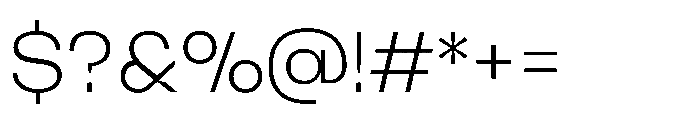 Algan Light Font OTHER CHARS
