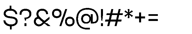 Algan Medium Font OTHER CHARS