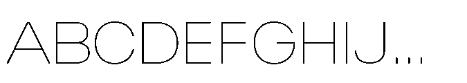 Algan Thin Font UPPERCASE