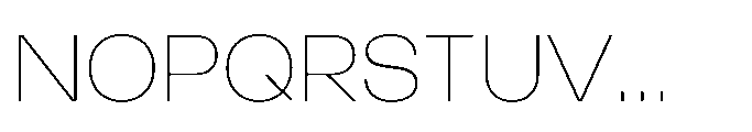 Algan Thin Font UPPERCASE