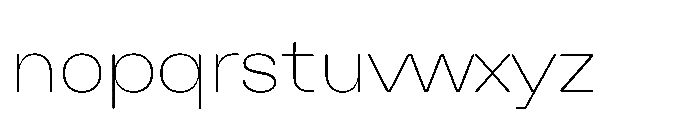 Algan Thin Font LOWERCASE