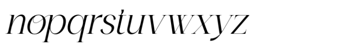 Algatha Italic Font LOWERCASE
