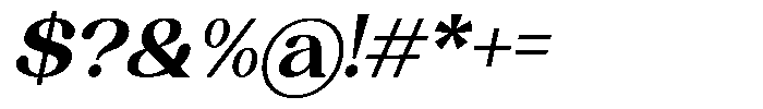 Algirae Italic Font OTHER CHARS