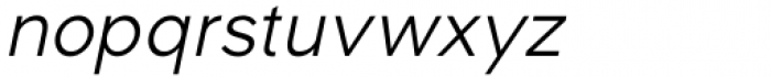 Algoria Light Condensed Italic Font LOWERCASE