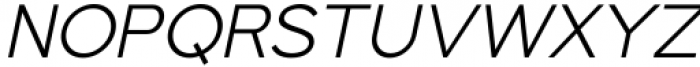 Algoria Light Italic Font UPPERCASE