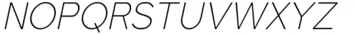 Algoria Thin Condensed Italic Font UPPERCASE