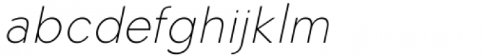 Algoria Thin Condensed Italic Font LOWERCASE