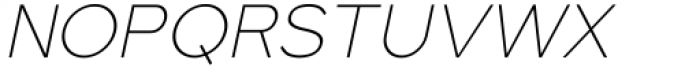 Algoria Thin Italic Font UPPERCASE